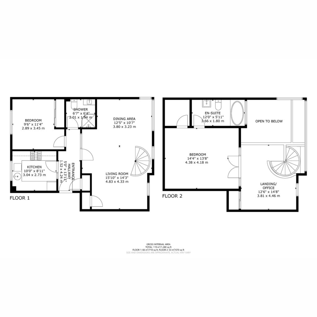 Floor plan, Waterside Place, Glasgow, G5
