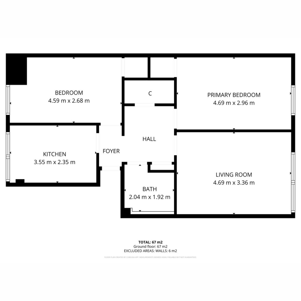 Floor plan, Belmont Drive, Rutherglen, G73