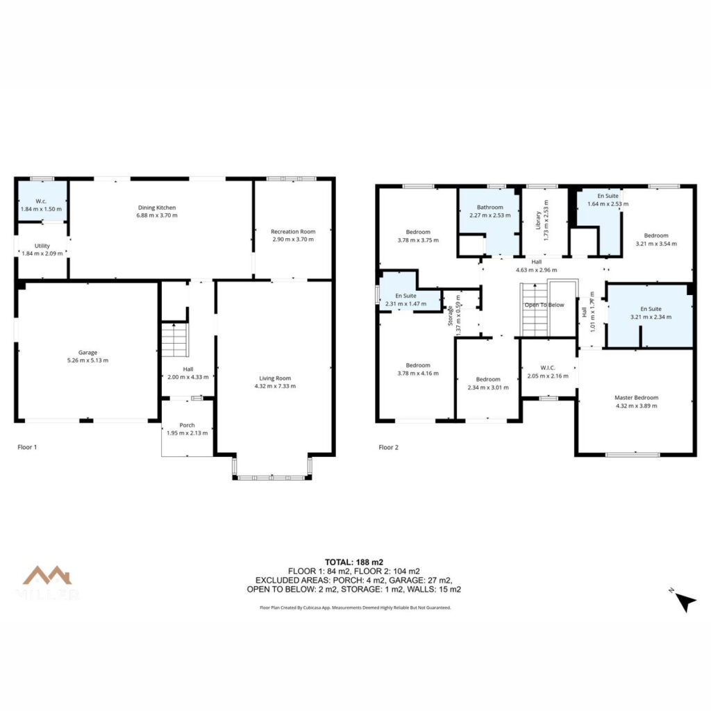 Floor plan, Healds Drive, Strathaven, ML10