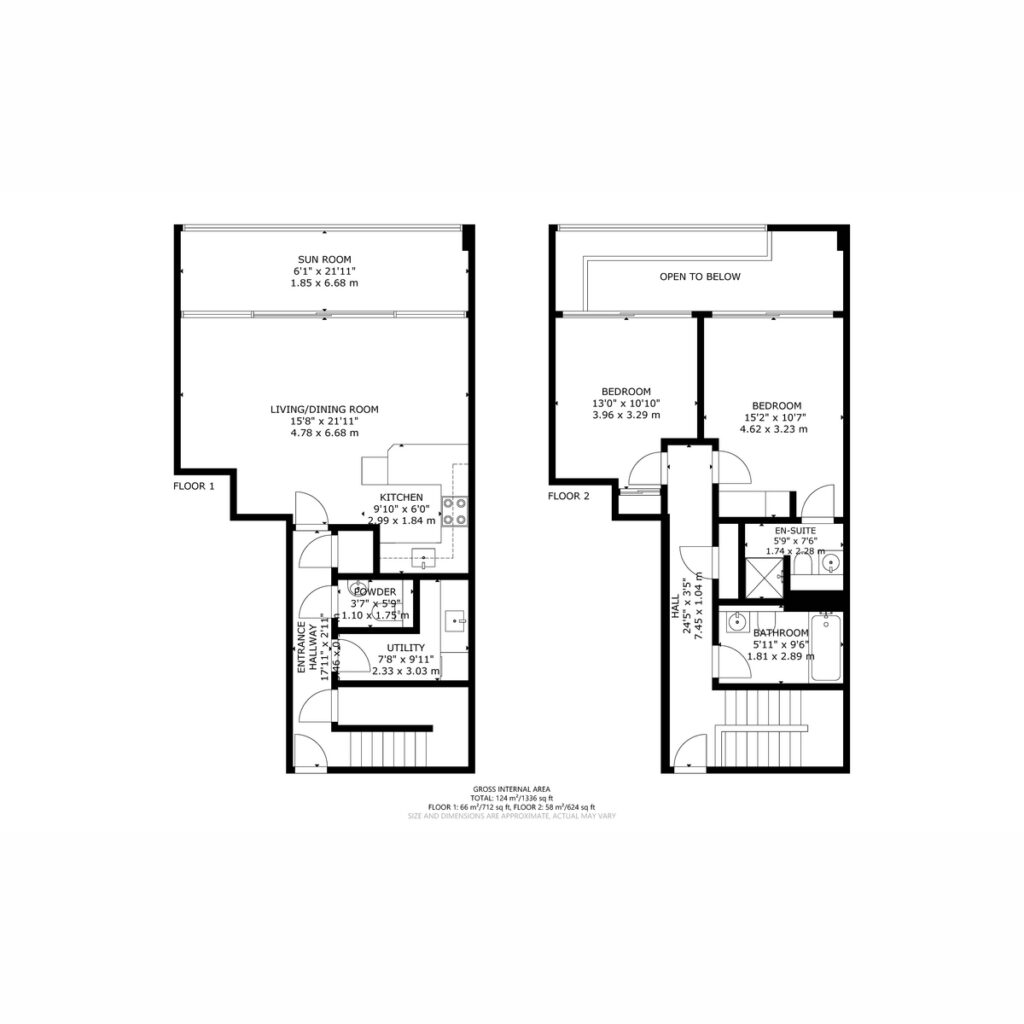 Floor plan, Templeton Street, Glasgow, G40