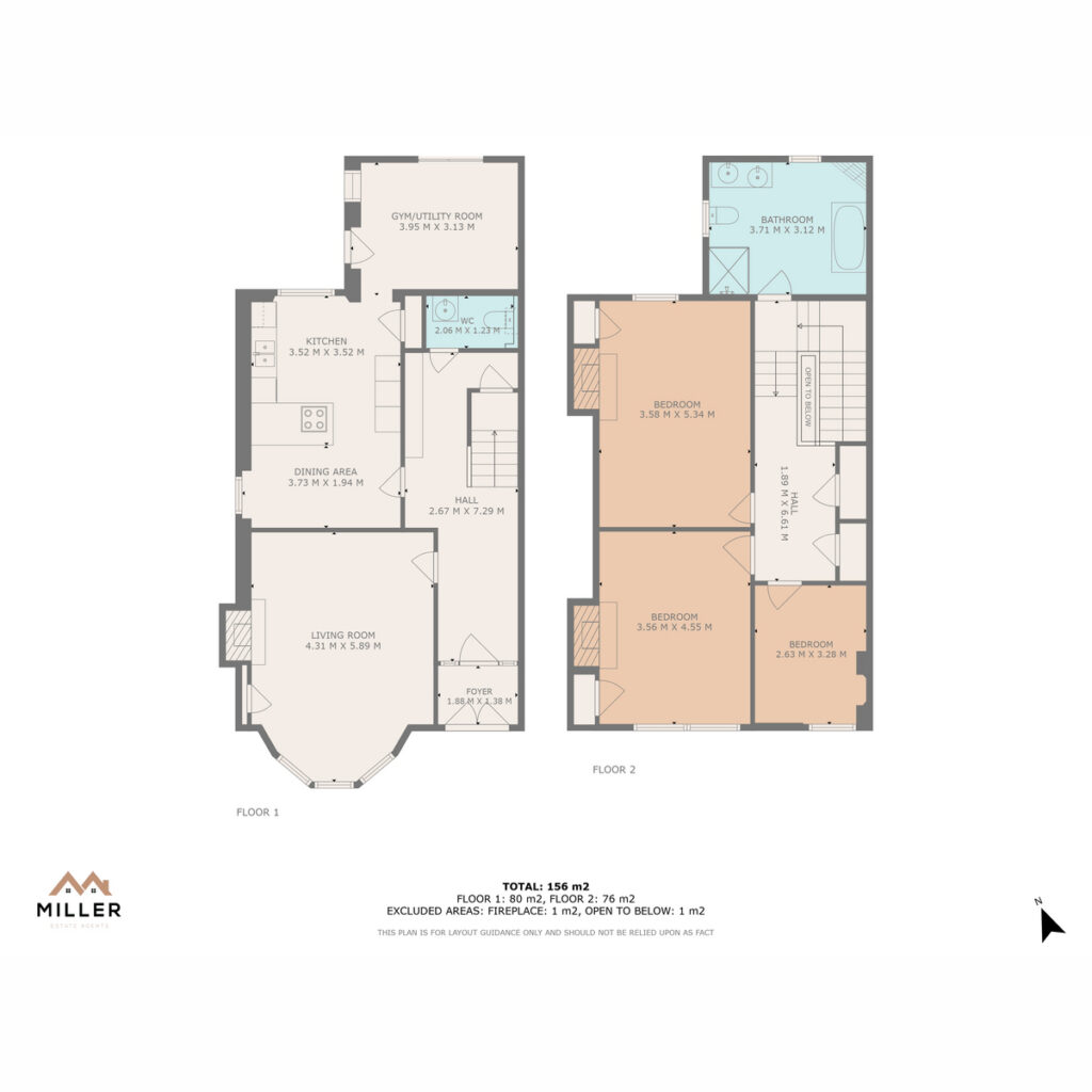 Floor plan, Burnbank Road, Hamilton, ML3